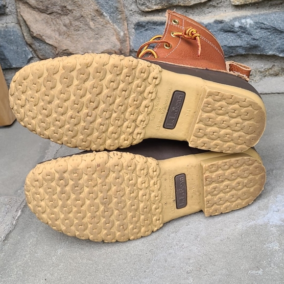 L.L.bean  flannel lined tumbled  leather  duck boo - Picture 5 of 16